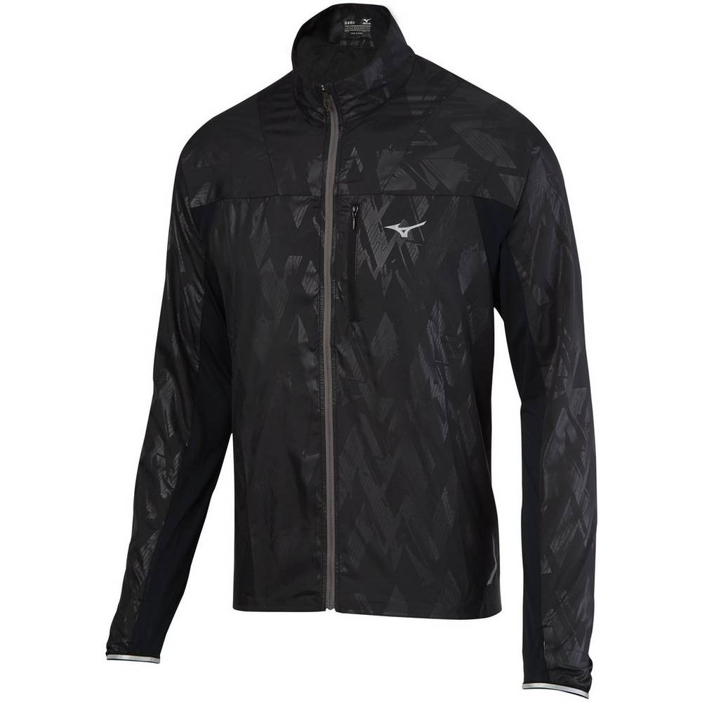 Mizuno Aero Férfi Jacke Fekete AMO653092